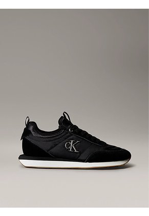 Tenis Negro De Running Con Logo Distintivo Calvin Klein
