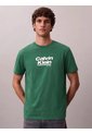 Camiseta Verde Con Logo Gráfico Calvin Klein de Calvin Klein