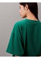 Camiseta Verde Cropped Con Logo Calvin Klein de Calvin Klein