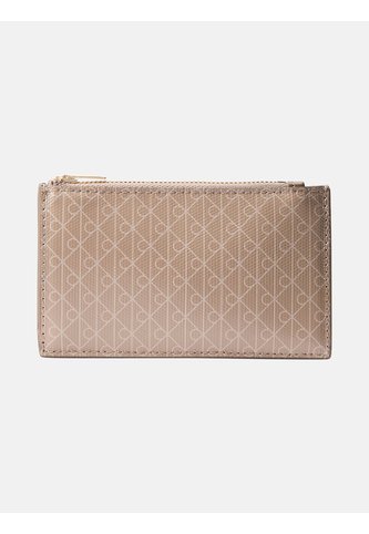 Tarjetero Beige Con Cremallera Con Logo Monograma Calvin Klein Calvin Klein