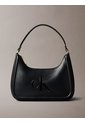 Bolso Negro De Hombro Con Logo Monograma Grabado Calvin Klein de Calvin Klein