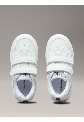 Tenis Blanco Niña Con Doble Velcro Calvin Klein