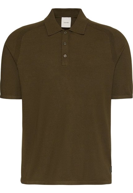 Saco Verde Tipo Polo De Tejido Técnico Calvin Klein