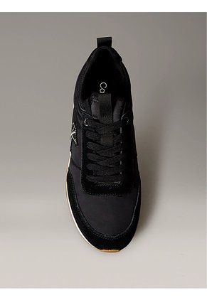 Tenis Negro De Running Con Logo Distintivo Calvin Klein