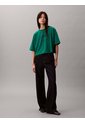 Camiseta Verde Cropped Con Logo Calvin Klein de Calvin Klein