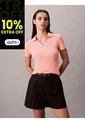 Polo Beige De Punto Pointelle Calvin Klein de Calvin Klein