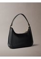 Bolso Negro De Hombro Con Logo Monograma Grabado Calvin Klein de Calvin Klein