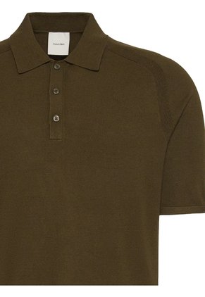Saco Verde Tipo Polo De Tejido Técnico Calvin Klein