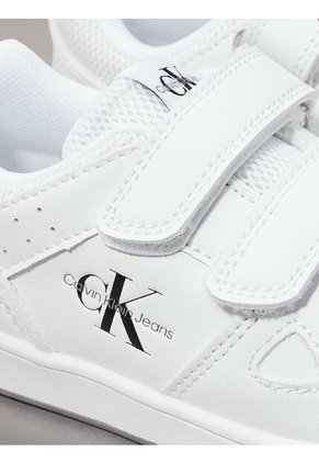 Tenis Blanco Niña Con Doble Velcro Calvin Klein