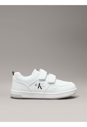Tenis Blanco Niña Con Doble Velcro Calvin Klein