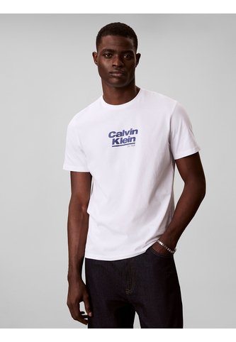 Camiseta Blanca Con Logo Gráfico Calvin Klein Calvin Klein