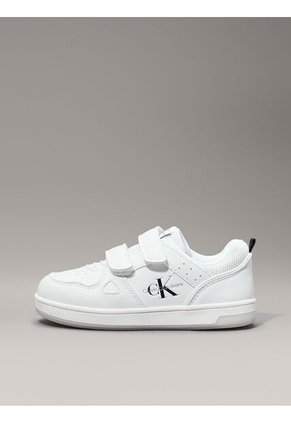 Tenis Blanco Niña Con Doble Velcro Calvin Klein