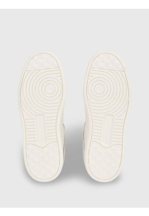 Tenis Blanco De Cuero Tipo Basket Calvin Klein
