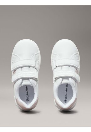 Tenis Blanco Para Niña Con Doble Velcro Calvin Klein
