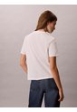 Camiseta Blanca Clásica Con Monograma Metalizado Calvin Klein de Calvin Klein