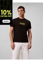 Camiseta Negra Con Box Logo Calvin Klein de Calvin Klein