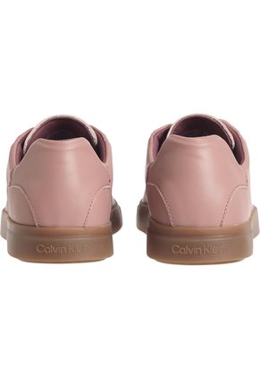 Tenis Rosa Con Logo Tonal De Cuero - Brooke Calvin Klein