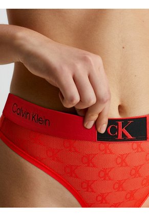 Tanga Naranja De Encaje - CK96 Calvin Klein