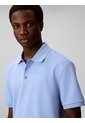 Polo Azul Con Sutiles Rayas Tonales Calvin Klein de Calvin Klein