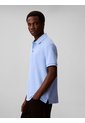 Polo Azul Con Sutiles Rayas Tonales Calvin Klein de Calvin Klein