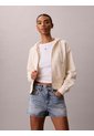 Buzo Beige Cropped Con Cierre De Cremallera Calvin Klein de Calvin Klein