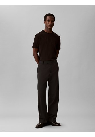 Camiseta Negra Con Emblema En Relieve Calvin Klein Calvin Klein