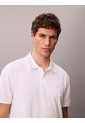 Polo Blanco De Piqué Con Ribetes En Contraste Calvin Klein de Calvin Klein