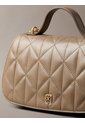 Bolso Beige De Mano Acolchado Calvin Klein de Calvin Klein