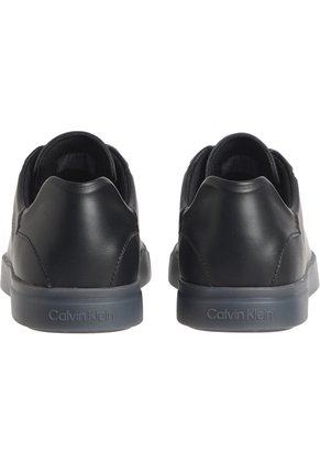 Tenis Negro Con Logo Tonal De Cuero - Brooke Calvin Klein
