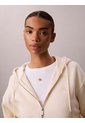 Buzo Beige Cropped Con Cierre De Cremallera Calvin Klein de Calvin Klein