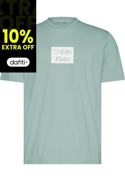 Camiseta Celeste White Bogo Graphic Crewneck Calvin Klein