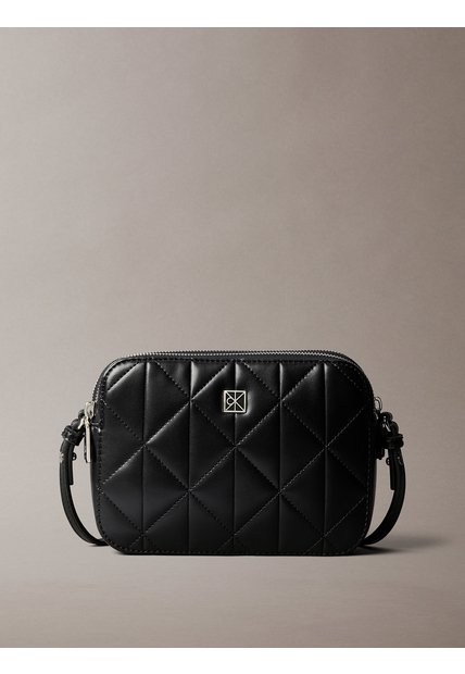 Bolso Negro De Cámara Acolchado Calvin Klein