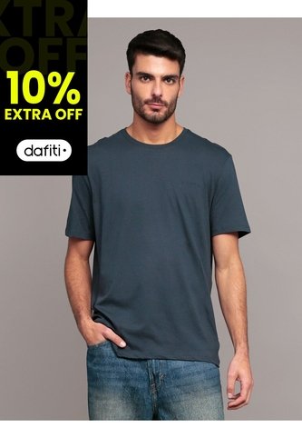 Camiseta Negra Solid Liquid Con Logo Calvin Klein Calvin Klein