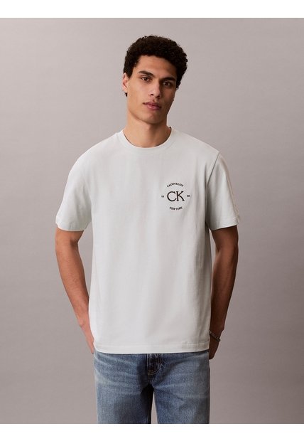 Camiseta Verde Con Estampado Gráfico Calvin Klein