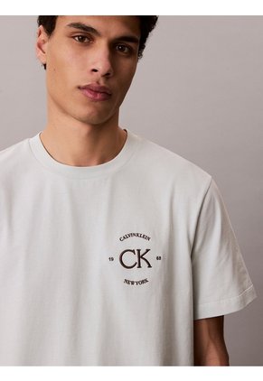 Camiseta Verde Con Estampado Gráfico Calvin Klein