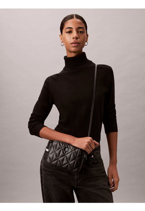 Bolso Negro De Cámara Acolchado Calvin Klein