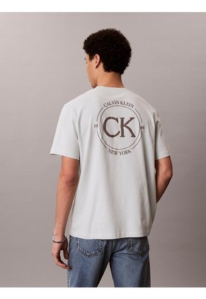 Camiseta Verde Con Estampado Gráfico Calvin Klein