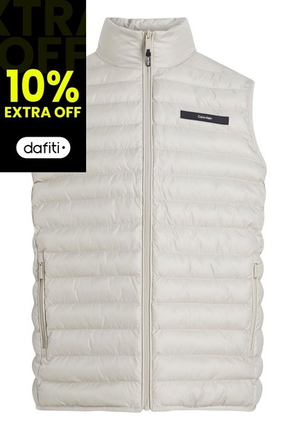 Chaleco Beige Acolchado Plegable Calvin Klein