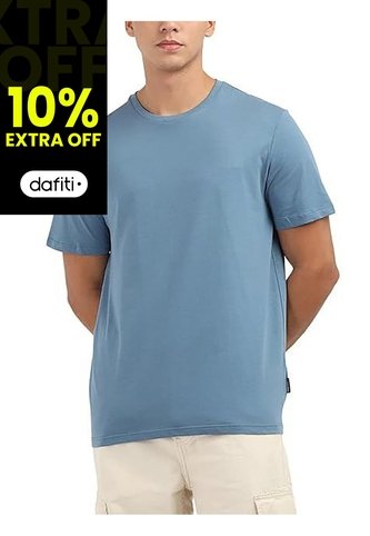 Camiseta Azul Solid Liquid Con Logo Calvin Klein Calvin Klein