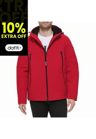 Chaqueta Roja Soft Shell Con Capota Y Forro De Sherpa Calvin Klein Calvin Klein