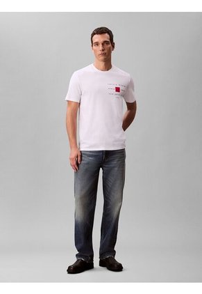 Camiseta Blanca Con Estampado Gráfico Red Box New York City Calvin Klein