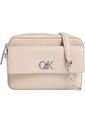 Bolso Beige Cruzado Con Logo Calvin Klein de Calvin Klein