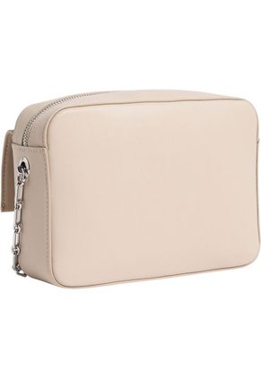 Bolso Beige Cruzado Con Logo Calvin Klein