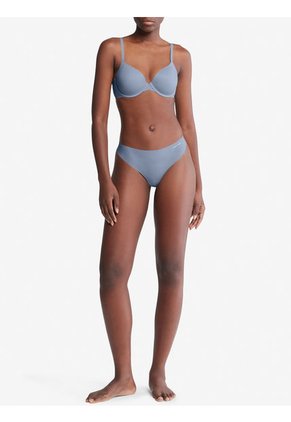 Tanga Gris Invisible Con Logo En El Lateral Calvin Klein