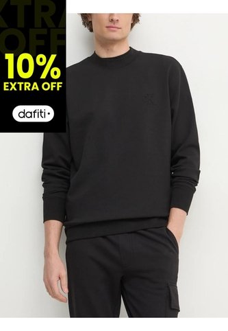 Saco Negro De Cuello Redondo En Tejido Interlock Suave Calvin Klein Calvin Klein