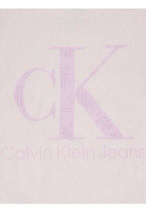 Camiseta Para Niña Con Mangas De Globo Rosado Calvin Klein