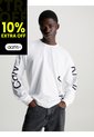 Camiseta De Manga Larga Con Logo Gráfico Calvin Klein de Calvin Klein