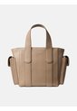 Tote Beige Bag Pequeño De Jacquard Con Logo Calvin Klein de Calvin Klein
