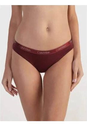 Pantie Vinotinto Tipo Bikini Clásica - Cotton Essentials Calvin Klein