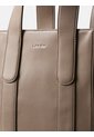 Tote Beige Bag Pequeño De Jacquard Con Logo Calvin Klein de Calvin Klein